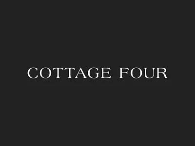 Cottage Four logo logo design typography