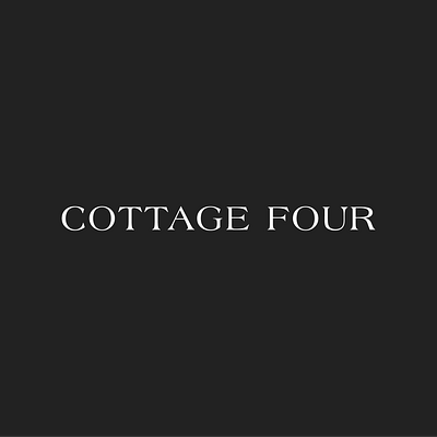 Cottage Four logo logo design typography