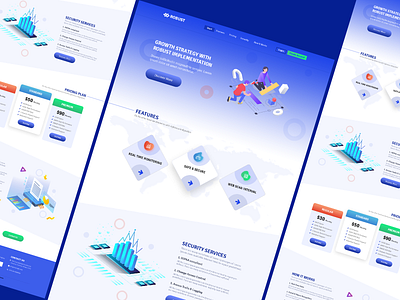 Robust Security Services Website Template design photoshop psd design psd designs psd mockup website concept website design website template