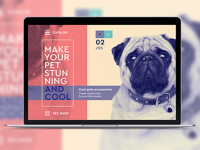 Petshop Web-Concept concept nicecolors pets petshop photoshop webdesign website design