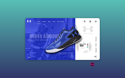 UNDERARMOUR Website Redesign adobe xd adobexd ecommerce redesign ui ui design underarmour user interface webdesign website website design website interface xd