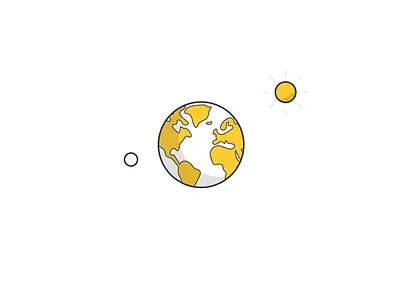 Earth animation design earth eco eco friendly environmental globe grow illustration leaf minimal moon motion designer motion graphics plants solar system space sun vector world