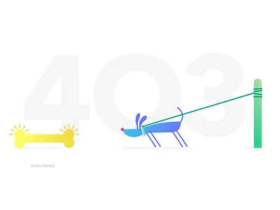 Error page 403 flat illustration nativescript vector