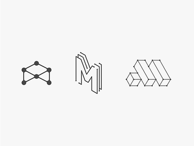 Final Three M Icons for Maxa AI branding branding logo icon design design graphic identity illustrator interactive logo logotype logomark logo icon typography typography vector illustrator ui ux user design