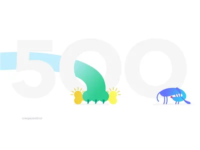 Error page 500 flat illustration nativescript vector