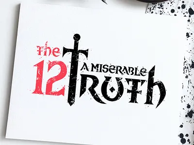 12mt - game logo design branding design flat design game design game logo lettering logo medieval minimalistic rpg sword typography