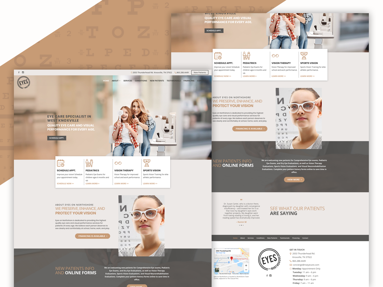 Example of Eyes on Northshore / Knoxville, TN - Website Design