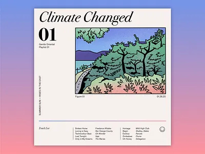 Climate Changed: Playlist 01 climate color design gradient graphic illustration illustrator music music player playlist procreate spotify typography vector