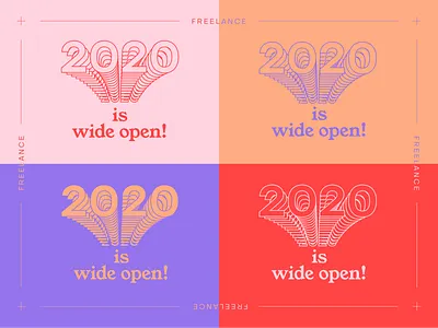 2020 Wide Open 2020 color block flat freelance