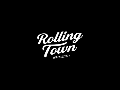 Rolling Town Logo brand brand identity branding design graphicdesign logo logotype type typogaphy