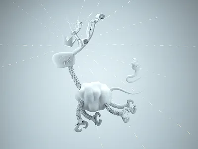 //02 - The King - Clay Render 3d 3d art c4d character character design design digital graphic illustration render