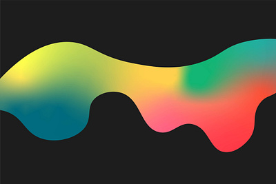 Freeform design dripping gradient illustration minimal