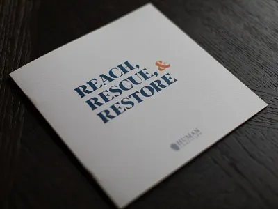 Donor pitch book for Human Coalition copywriter creative direction fundraising