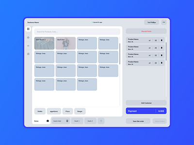 Simple Cashier adobe xd app clean design minimal simple ui ux