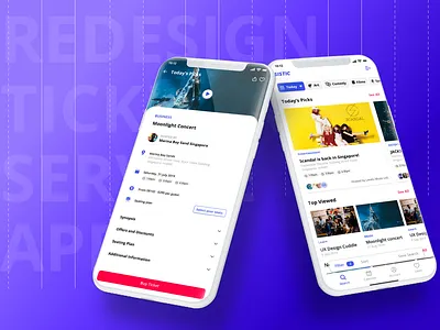 Ticketing Service App booking app concert events app mobile app service app service design sistic ticketing app uidesign uiux