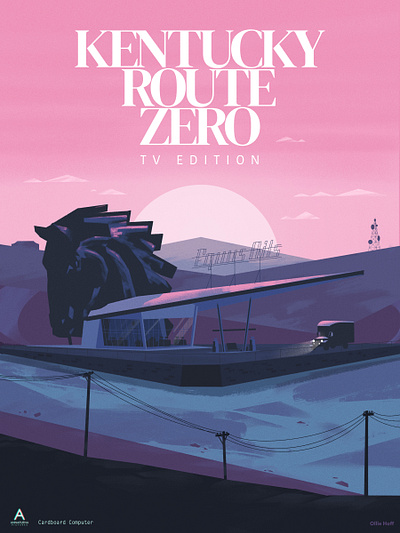 Kentucky Route Zero fan art illustration poster video game