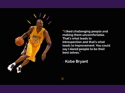 Kobe Bryant Tribute Website basketball brand kobe kobe bryant kobebryant mamba nba nike rip tribute web web design webdesign website website builder website concept website design websites