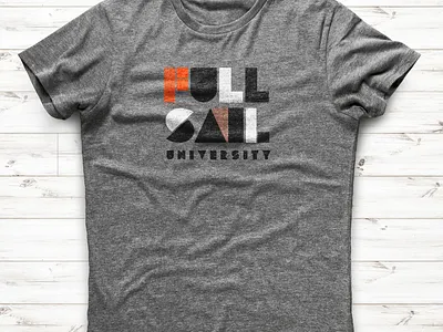 T-shirt Design for Full Sail University full sail university t shirt design texture type typography
