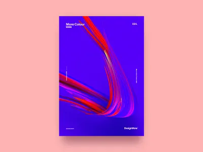 MoreColour 024. brush minimal painting poster poster a day poster art poster design posters purple stroke warp