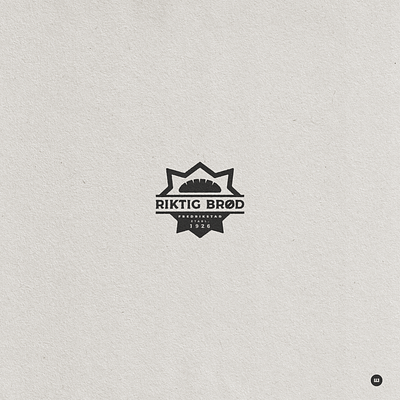 Riktig Brød bakery bread contest design fredrikstad illustrator logo logo design logodesign logomark norway photoshop reddit riktig brod star texture true grit texture supply vector