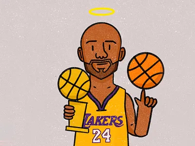Black Mamba basketball blackmamba doodle illustration kobebryant lakers legend losangeles procreate