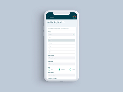 Sakeng Mobile UI Registration Form app application button drag and drop dropdown form form field mobile mobile app mobile ui radio button scrollbar slider toggle switch ui ui ux ui design uidesign uiux upload file