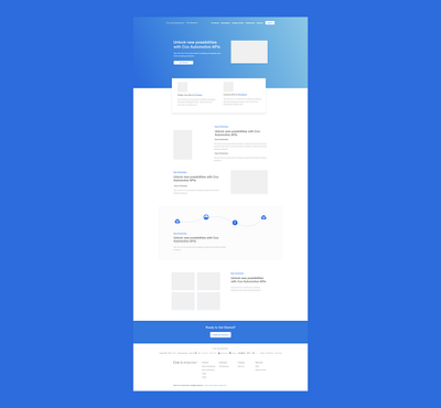 API Storefront Homepage api apis design developer gradient homepage homepagedesign ideation layout ui ux wireframe