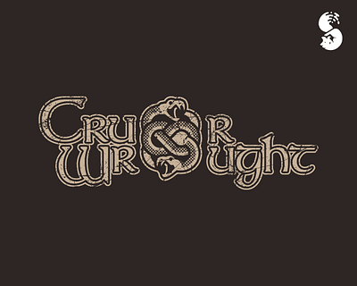 Cruorwrought Logo branding fantasy logo snake uroboros vector