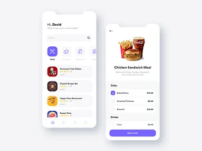 Ordering app app app design application clean clean ui design interface minimal order ordering ui ui design ux ux design white