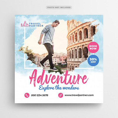 travel vacation artwork banner banner ad banner ads banner design banners design illustration poster poster design travel travel agency travelling vector vector illustration