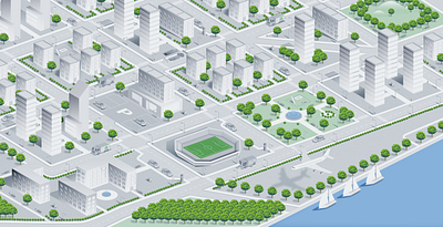 City city illustration illustrator isometric vectors
