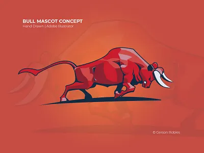 Bull Mascot Concept branding illustration illustrator logo vector