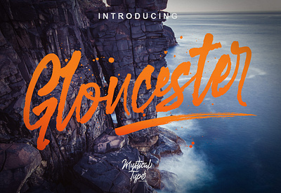 Gloucester Free Brush Font font fonts free download free font free fonts freebies freefont type typeface typography