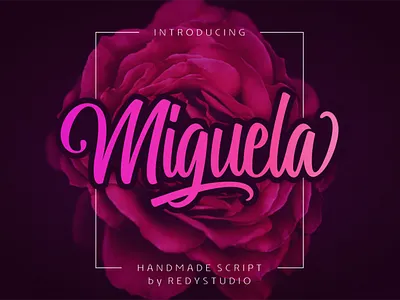Miguela Free Script Font font font design font family fonts free font free fonts freebie freebies typeface typography