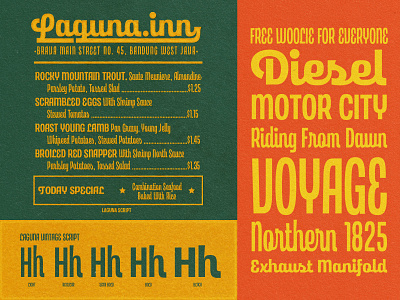 Laguna Vintage Script aiyari display hand lettering laguna laguna vintage font collection open type retro retro font script typeface variable font vintage vintage font