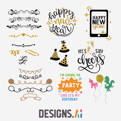 Cute Craft Celebrations borders celebration cheers designs.ai graphicmaker illustrations