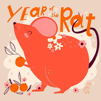 Year of the Rat animals cute drawing illustration illustrations lunarnewyear year of the rat