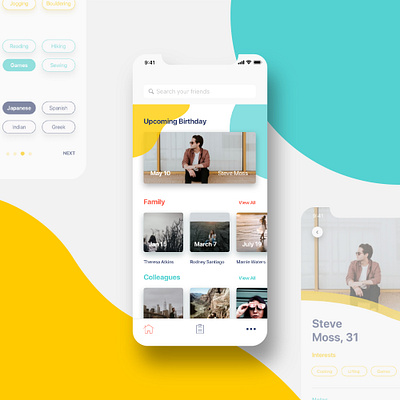 Playful Birthday App ios mobile ui ui uidesign uiux