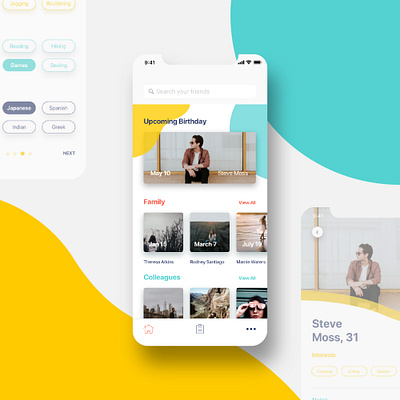 Playful Birthday App ios mobile ui ui uidesign uiux