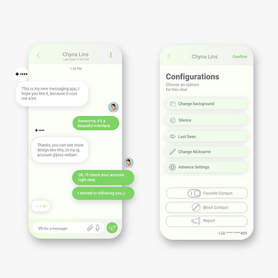 Messaging App app app design application design dribble message mobile mobile app ui uidesign ux