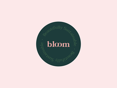 Bloom branding design environmental environmental branding environmentally sustainable green sticker sushi logo sustainability typography