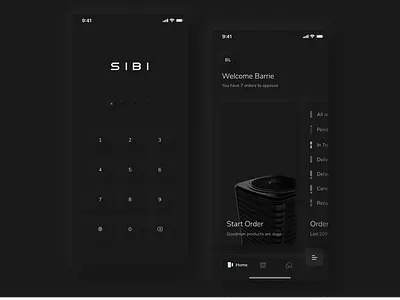 SIBI Mobile App - Dark Mode app app design dark dark app dark mode dark ui iphone mobile mobile ui neumorphic neumorphism shadow soft ui