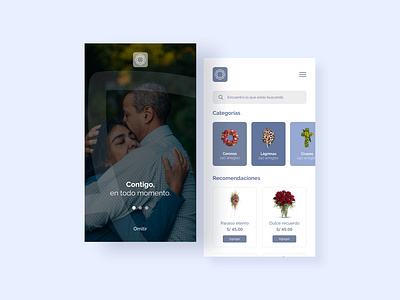 Mobile Ecommerce Funeral Flowers app appdesign appdesigner clean dailyui design dribbble ecommerce flat illustration instagram interface minimal skyblue ui uidesign uidesigner userinterface ux uxdesign