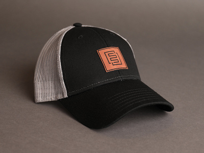 New E3 trucker hat element three hat leather logo patch