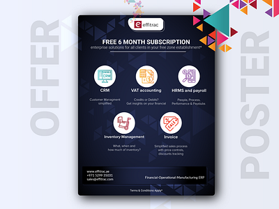 Offer Poster! branding campaign design flyer graphic design illustration mail manipulation mockup offer photoshop poster subscription template design visual design