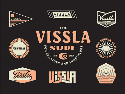 Vissla Roundup badge lockup lockups roundup type typography vissla