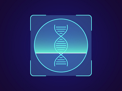 DNA recognition authorization biomaterial biometric detection dna gene genetic helix holographic human id identification illustration interface person recognition scanner system technology verification
