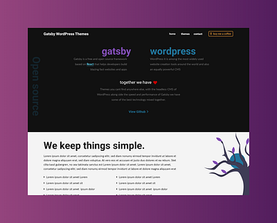 Gatsby Wordpress Themes Website design gatsby graphql themes website wordpress