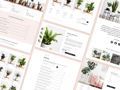 Ansel & Ivy app branding design icon identity logo plants shop shopify store shopping app typography ui ux web website website design