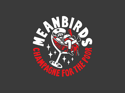 champagne for the poor champagne design illustration lettering meanbirds typography zapata